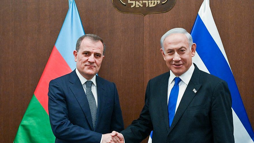 Ilham Aliyev y Benjamín Netanyahu